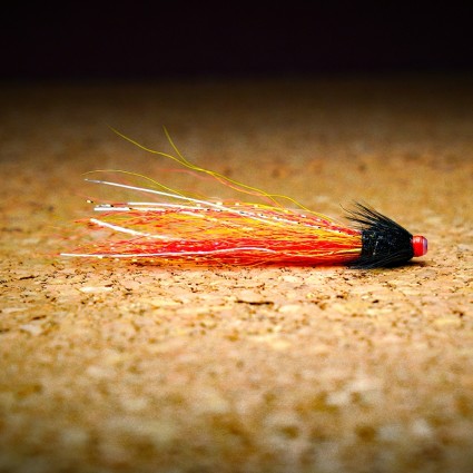 Муха лососевая TFF Snaelda Brass Bullet Small 7cm Flame фото
