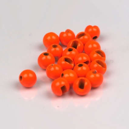 Головки TFF Tungsten Beads Slotted Fl Orange 3.5mm 0.3g 10pcs фото
