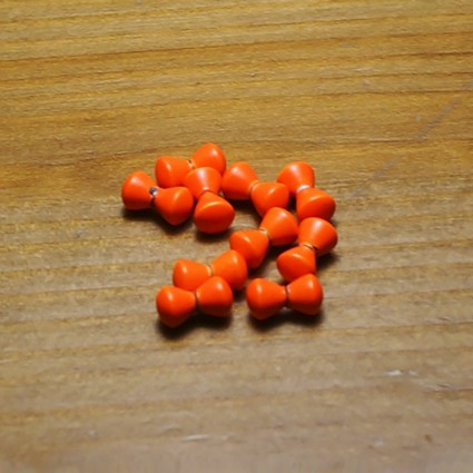 Головки гантели TFF Lead Dumbbell Eyes 4.8mm Fl Orange 10pcs фото