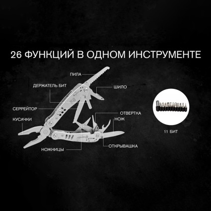 Мультиинструмент GANZO Multi-Tool G301 фото 6