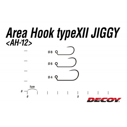 Крючок Decoy форелевый одинарный AH-12 AREA HOOK JIGGY #8 10pcs фото 3