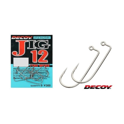 Крючок Decoy одинарный JIG12 #3 9pcs фото 2