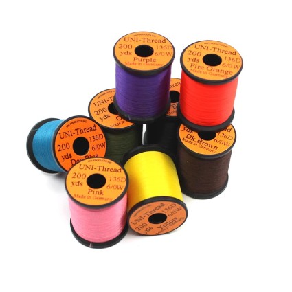 Нить монтаж UNI Thread Waxed 6/0 200yd Red фото