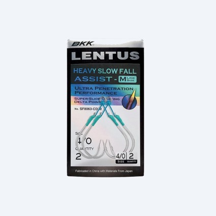 Крючок-ассист спарка BKK SF Lentus SF8063 M (A-EJ-8831) #4/0 2 пары фото 2