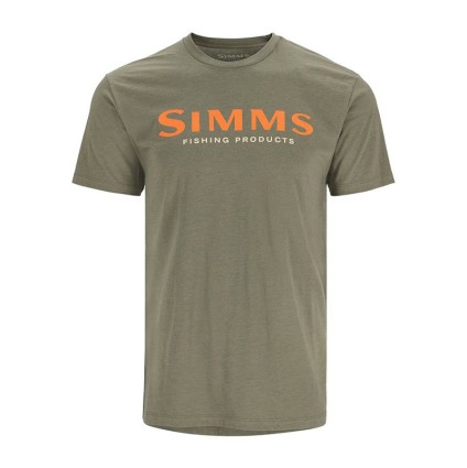 Футболка SIMMS Logo T-Shirt Military Heather XL фото