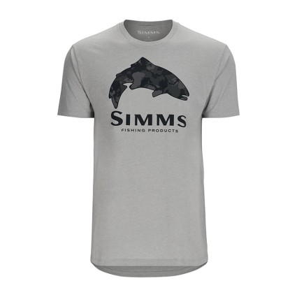 Футболка SIMMS Trout Regiment Camo Fill T-Shirt Cinder Heather XXL фото
