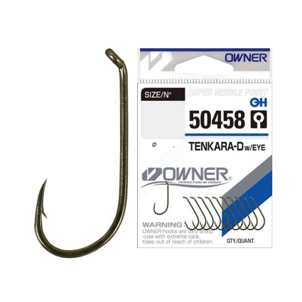 Крючки Owner 50458 TENKARA DOWN w/EYE #8 10pcs фото
