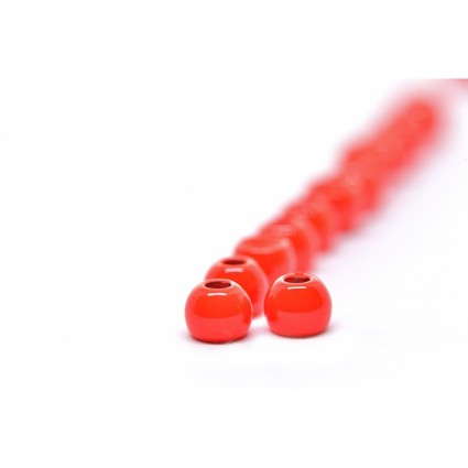 Головки Future Fly Tungsten Beads 5.0mm Fl Red 10pcs фото 1