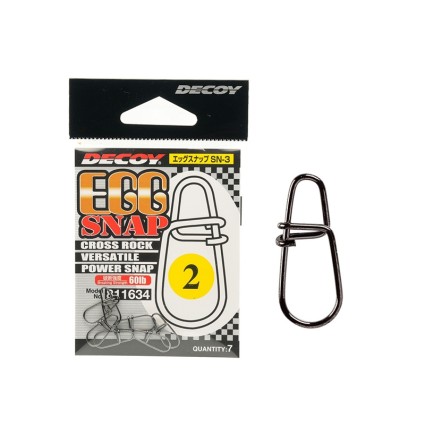 Застежка Decoy SN-3 Egg Snap #1 30Lb 7pcs фото 1