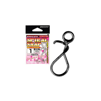 Застежка Decoy SN-5 Spiral Snap #0 10lb 6pcs фото
