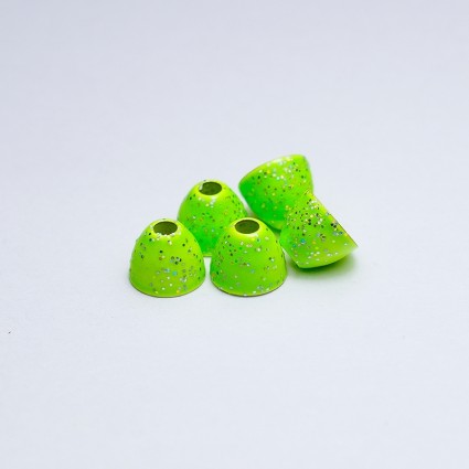 Конус TFF Brass Cone Head 6.3mm 10pcs Glitter/Fl Chartreuse фото