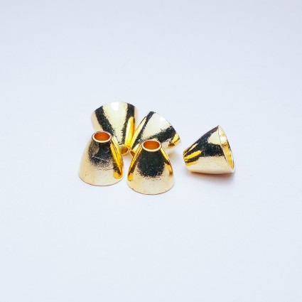 Конус TFF Tungsten Cone Head 6X6mm 1g 10pcs Gold фото