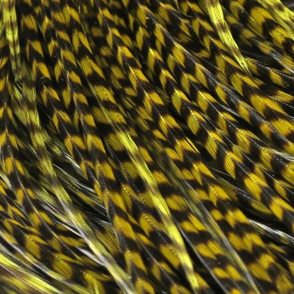 Седло петуха Hareline Half Dry Fly Saddle Grade #1 Keough #263 Grizzly Olive фото 1