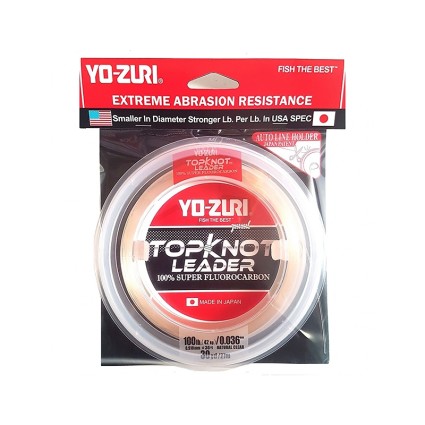 Леска Yo-Zuri Topknot Leader Fluorocarbon 100% 27m (30yds) 0.810mm 34kg 80lb фото