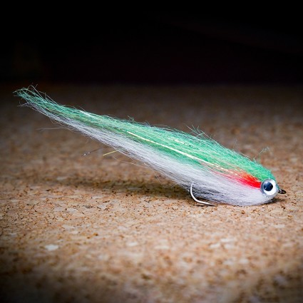 Муха Стример TFF Zander Streamer White/Fl Green #1 фото