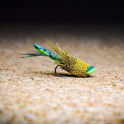 Муха нахлыст CRM Grasshopper #8 Olive/Chartreuse фото