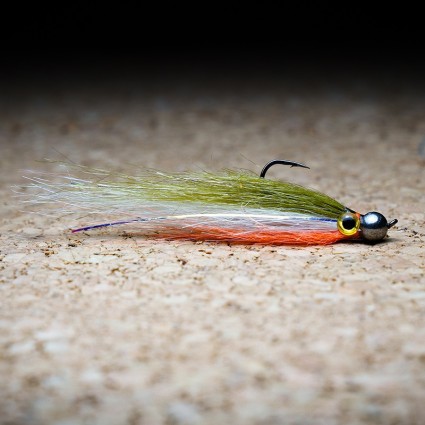 Муха нахлыст CRM Baitfish Minnow Tungsten Head 5.5mm Orange/White/Olive фото