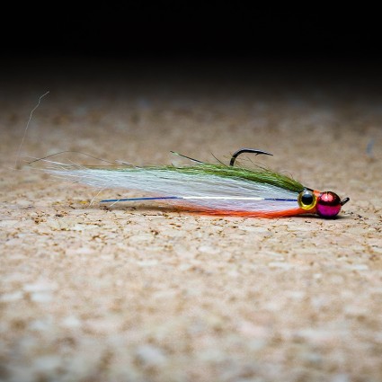 Муха нахлыст CRM Baitfish Minnow Tungsten Head Rainbow 5.5mm Orange/White/Olive фото