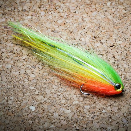 Муха нахлыст CRM Deceiver Streamer 14cm Orange/Fl Yellow/Bright Green фото 1