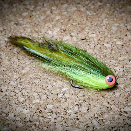 Муха нахлыст CRM Bunny Streamer 11cm Chartreuse/Lite Olive Grizzly фото