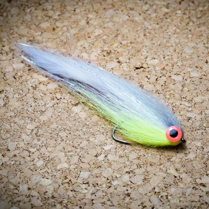 Муха нахлыст CRM Bunny Streamer 11cm Chartreuse/Violet White/Grey фото