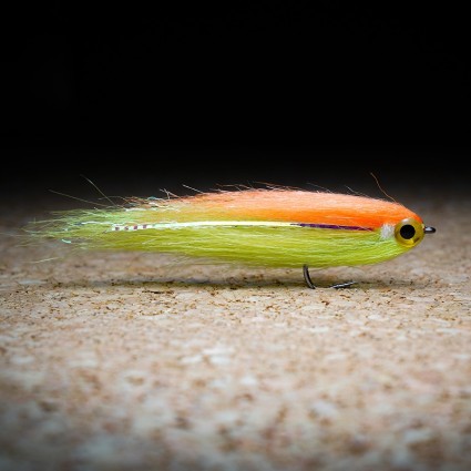 Муха Стример TFF Craft Fur Baitfish #1 8см Chartreuse/Orange фото