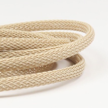 Плетёная трубка Hareline 1/2" Fish Skull Chockletts Body Tubbing #369 Tan фото 1