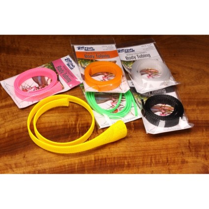 Плетёная трубка Hareline 1/2" Fish Skull Chockletts Body Tubbing #369 Tan фото 2