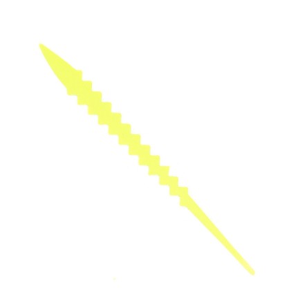 Хвост Fishon Saddle Tail XL Yellow Fluo 6pcs фото