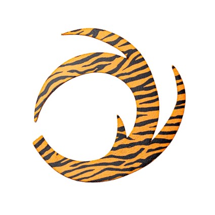 Хвост Fishon Dragon Tail L Orange Fluo Barred 6pcs фото