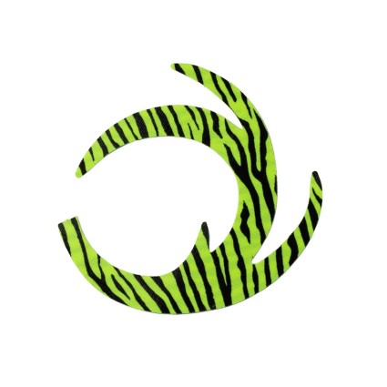 Хвост Fishon Dragon Tail XXL Yellow Fluo Barred 3pcs фото