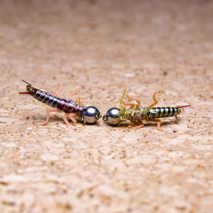 Муха нахлыст TFF SL Stone Fly Nymph #10 Tungsten 4.5mm 1g Brown Litchen фото 2