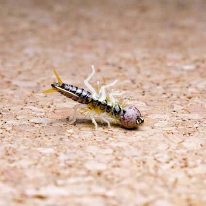 Муха нахлыст TFF SL Stone Fly Nymph #10 Tungsten 4.5mm 1g Stone/Golden Olive  фото 1
