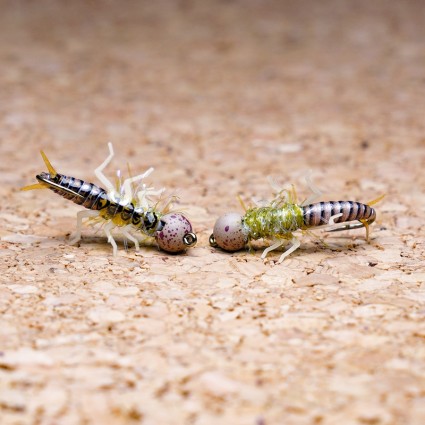 Муха нахлыст TFF SL Stone Fly Nymph #10 Tungsten 4.5mm 1g Stone/Golden Olive  фото 2