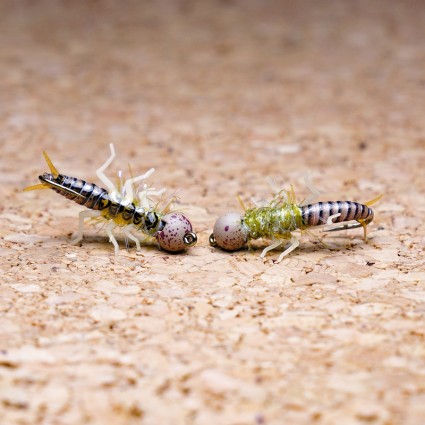 Муха нахлыст TFF SL Stone Fly Nymph #8 Tungsten 5.5mm 1.5g Stone/Golden Olive фото 2