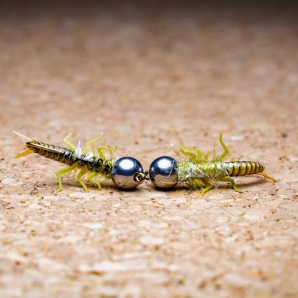 Муха нахлыст TFF SL Stone Fly Nymph #8 Tungsten 6.4mm 2.2g Golden Olive фото 2