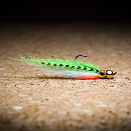 Муха нахлыст CRM Baitfish Minnow Tungsten Head 5.5mm Orange/White/Bright Green фото