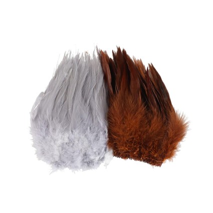 Перо Orvis Extra Long Saddle Hackle Hot Orange фото