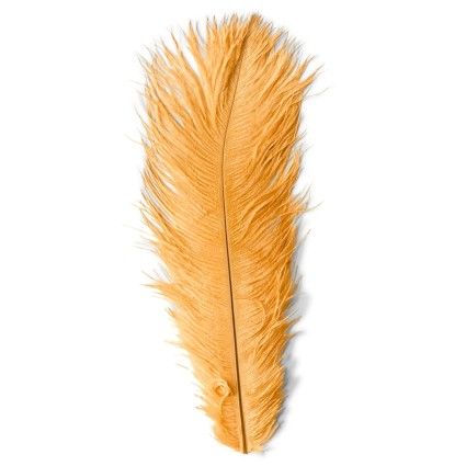 Перо страуса Orvis Ostrich Herl 1pcs Orange фото