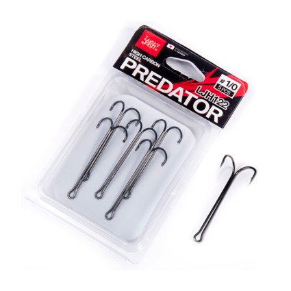 Двойной крючок Lucky John Predator LJH122 #2 6pcs фото 1