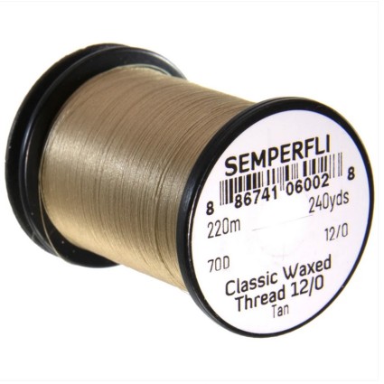 Нитки Semperfli Classic Waxed Thread 12/0 240yds Tan фото