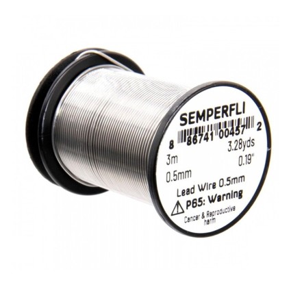 Проволка свинцовая Semperfli Lead Wire Natural 0.50mm 3m фото
