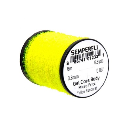 Тесьма Semperfli Gel Core Body Micro Fritz Fl Yellow Sunburst фото 1