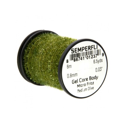 Тесьма Semperfli Gel Core Body Micro Fritz Medium Olive фото 1