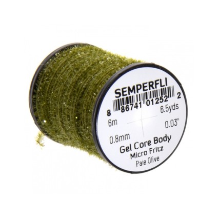 Тесьма Semperfli Gel Core Body Micro Fritz Pale Olive фото 1