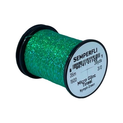 Люрекс Semperfli Micro Glint Nymph Tinsel 35m Nymph Green фото