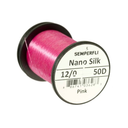 Нитки Semperfli Nano Silk 50D 50м 12/0 Pink фото