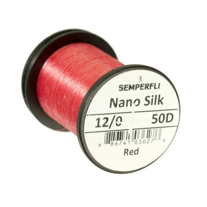 Нитки Semperfli Nano Silk 50D 50м 12/0 Red фото