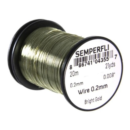 Проволока Semperfli Wire 0.2mm Small Bright Gold фото