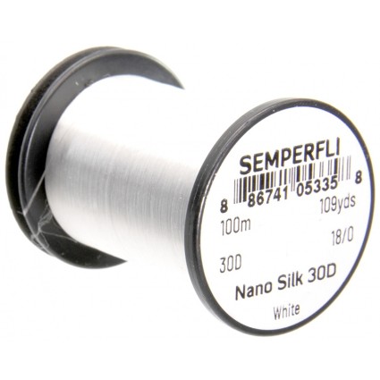 Нитки Semperfli Nano Silk Ultra 30D 100m 18/0 White фото 1